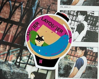 Layover by V (Taehyung) Inspired Army Bomb Sticker