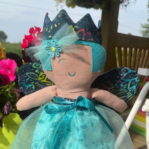 Handmade Fairy Doll Blue