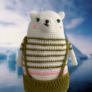 Hans the Polar Bear Crochet Doll