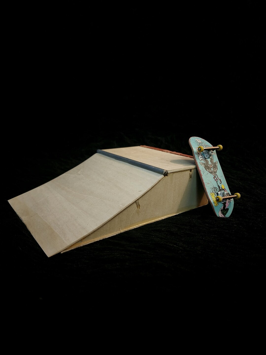 Mini Fingerboard Quarter Pipe With Bricks and Coping Etsy