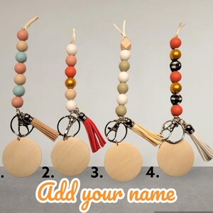 Customizable Beaded Keychain