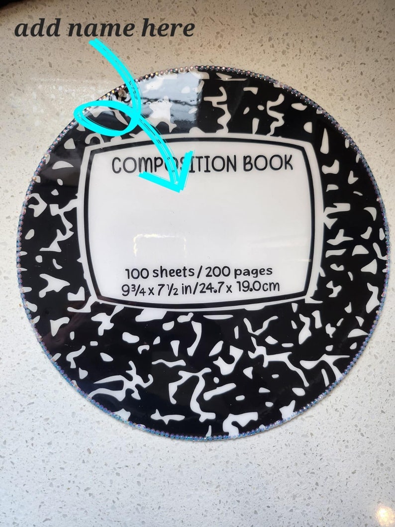 Customized Composition Teacher Door Sign - Etsy