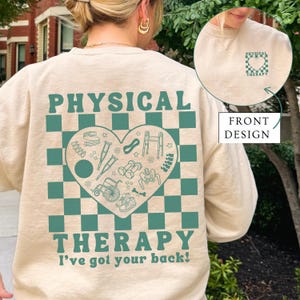 Physiotherapie-Sweatshirt PTA-Shirt Physiotherapie-Hemden DPT-Abschluss-Geschenk Physiotherapeut-Sweatshirts Physiotherapeut-Geschenk
