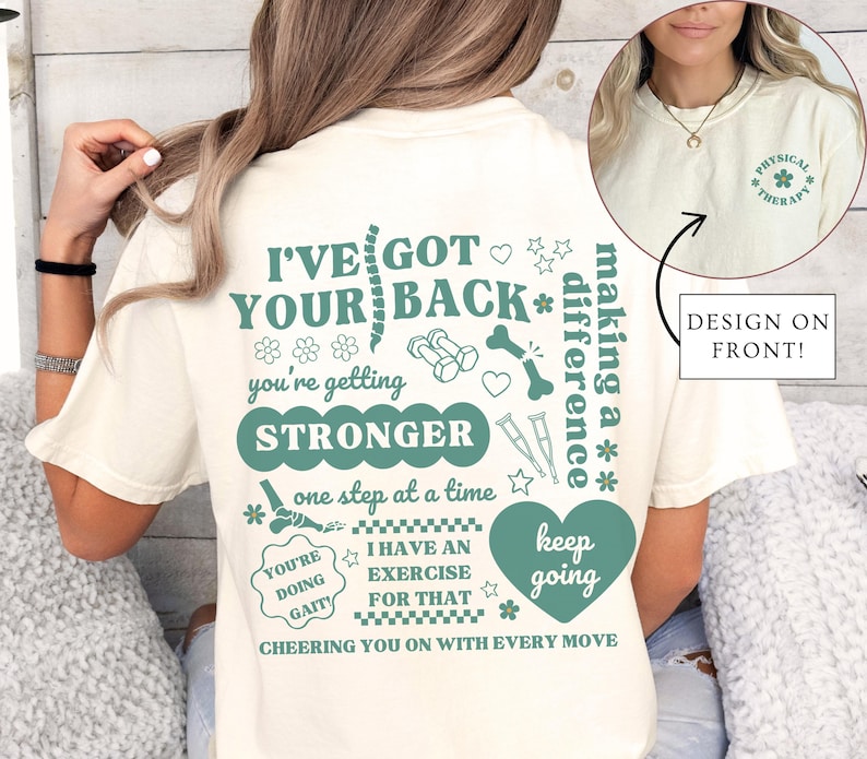 Physical Therapy Shirt PTA Shirt Physical Therapy TShirt DPT Graduation Gift Physical Therapist Shirt Retro Physical Therapist Gift PTA Tee image 1
