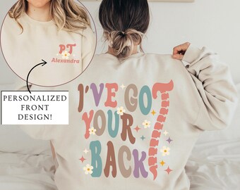 Custom Physical Therapy Sweatshirt PTA Shirt Personalized Physical Therapy Shirt DPT Graduation Gift Physical Therapist Sweatshirt PT Shirt