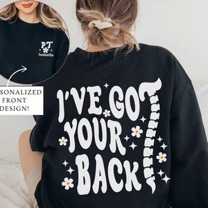 Custom Physical Therapy Sweatshirt PTA Shirt Personalized Physical Therapy Shirt DPT Graduation Gift Physical Therapist Sweatshirt PT Shirt