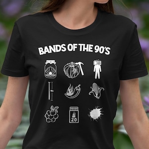 Bands Of The 90&#39;s Shirt, Vintage rock bands T-shirt, 90&#39;s rock bands t shirts, 90s rock band tee, classic rock bands shirt, Grunge Style tee