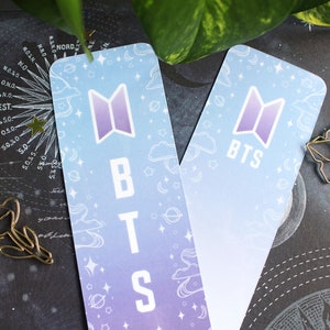 Purple BTS Bookmark | K-pop Stationery