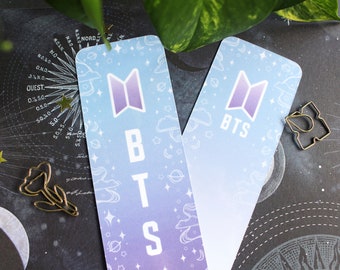 Purple BTS Bookmark K-pop Stationery