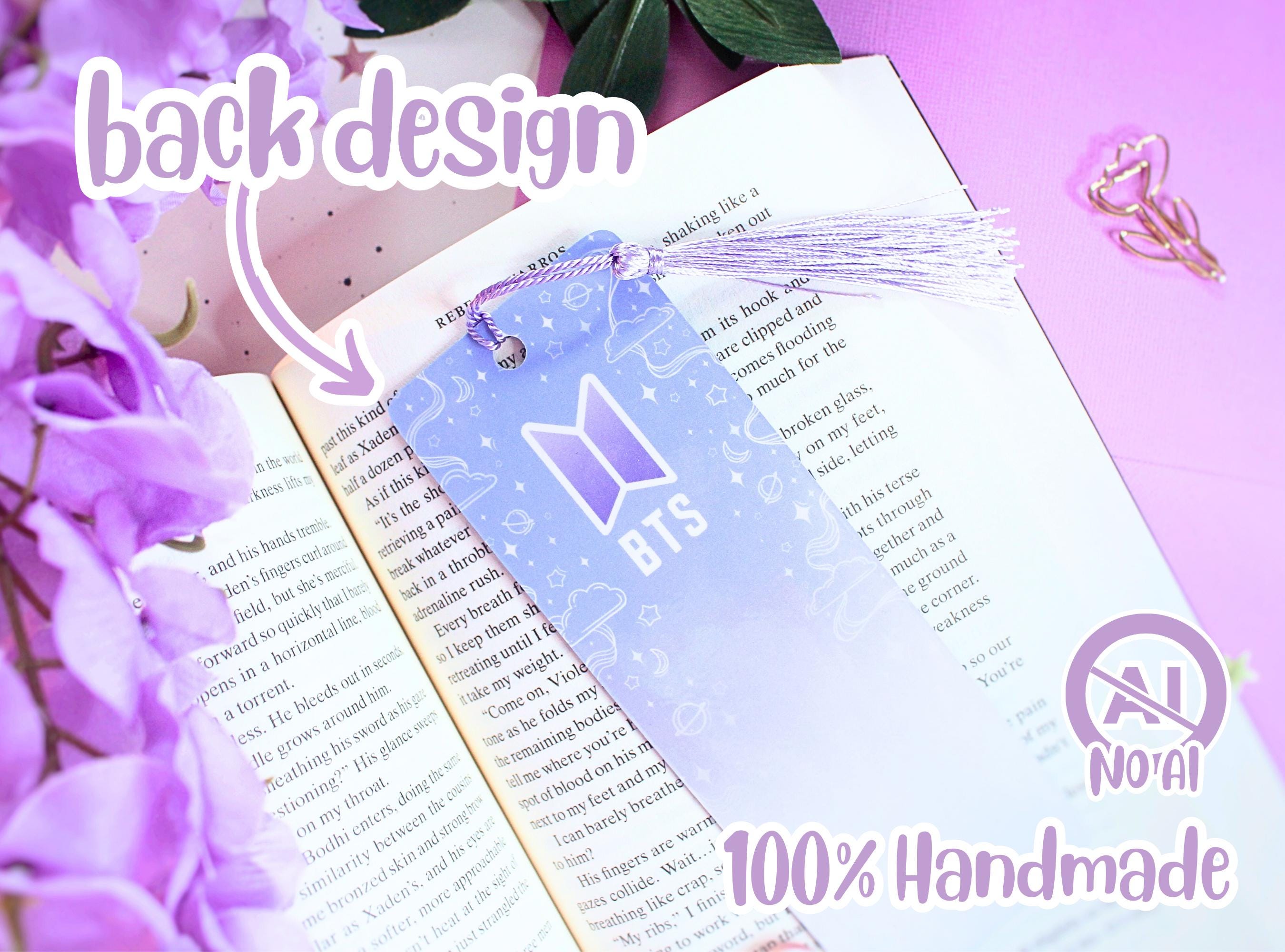 Purple BTS Bookmark | K-pop Stationery - Etsy