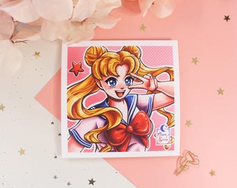 Sailor Moon Art Print: Pop Art Illustration