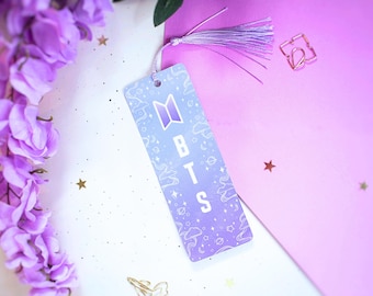 Purple BTS Bookmark | K-pop Stationery - Etsy