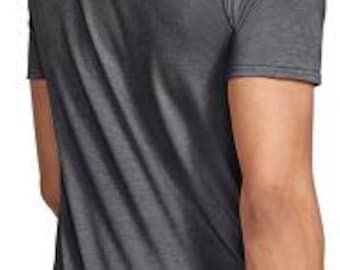 T-shirt Graphique Gildan Taille L, Couleur Beige, Manches Courtes, Coton