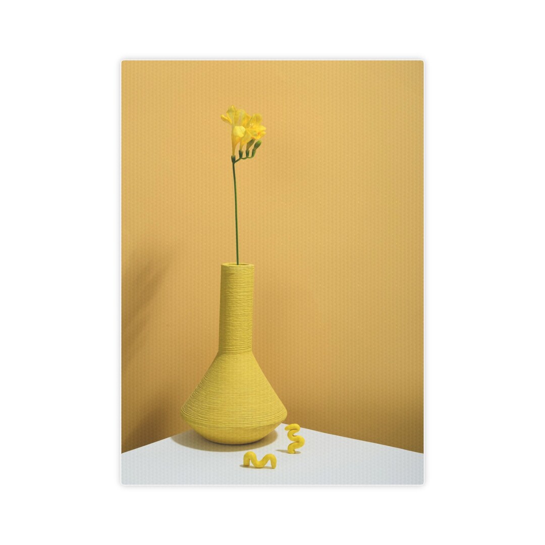 Yellow Bell Flower 5x7 in Canvas Photo Tile Wall Art Wall Etsy