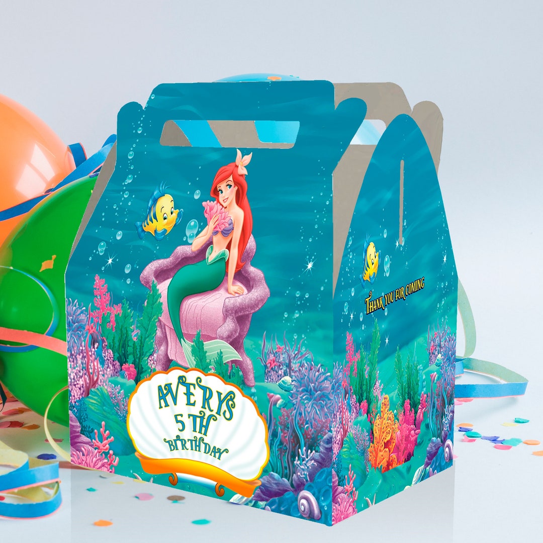 Personalized Mermaid Party Favor Boxes, Summer Party Gables Boxes - Etsy