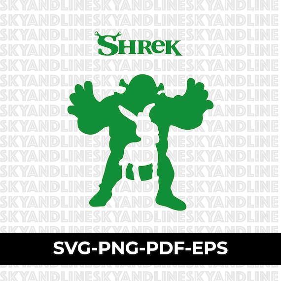 Shrek SVG, Shrek PNG files, svg for cricut, shrek font, shrek clipart,  clipart donkey svg, Instant Download