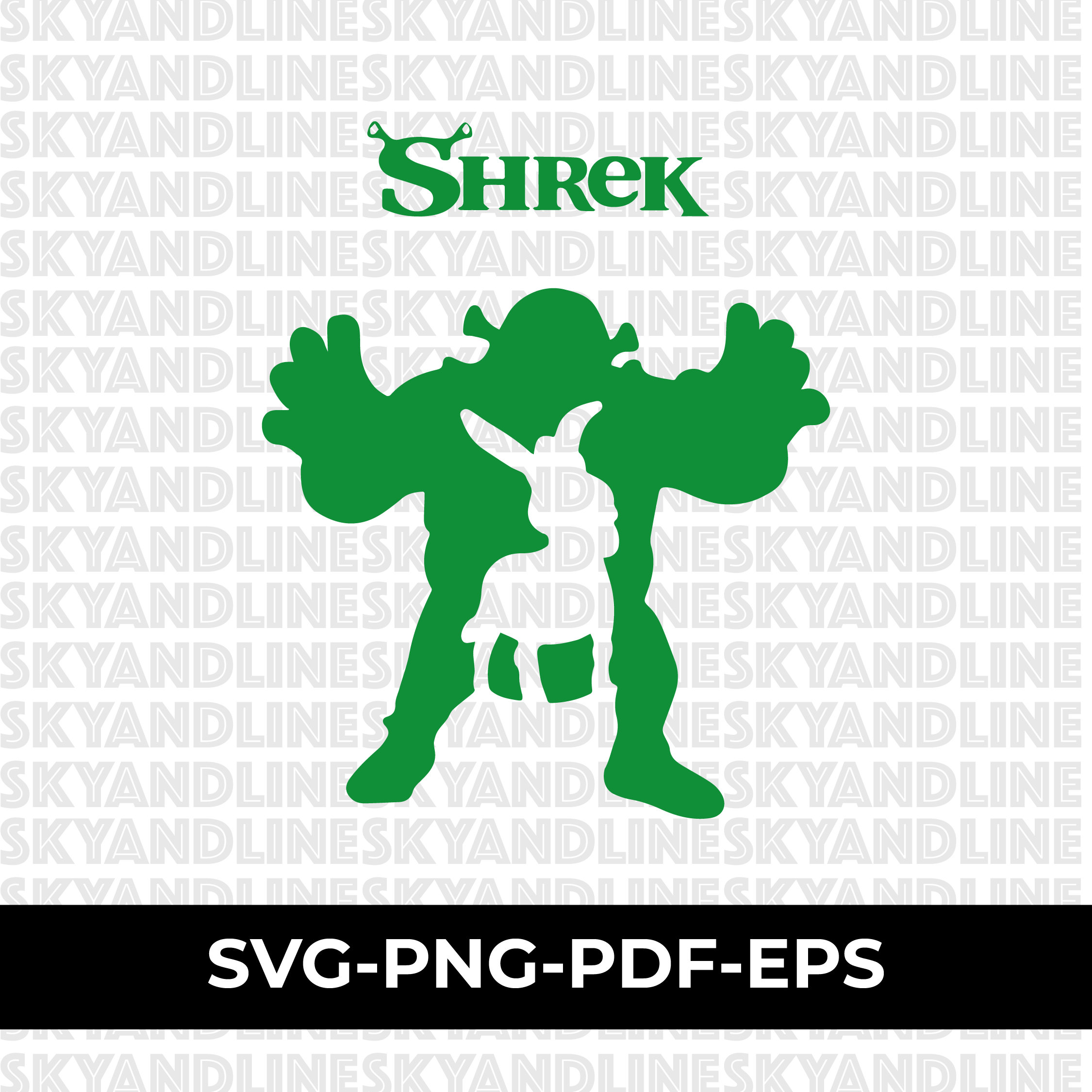 Shrek SVG, Shrek clipart, Shrek shirt svg, Shrek vector, cut file