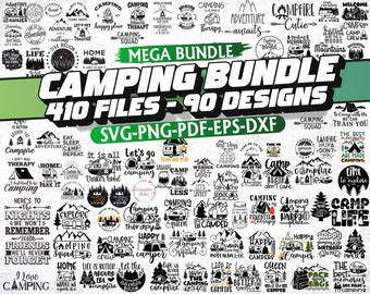 Camping SVG Bundle, Camp Life Svg, Camp SVG, Camper Svg, Campfire Svg, Camping cut files, Camp Sayings, Svg Files For Cricut, Camp Png, Svg