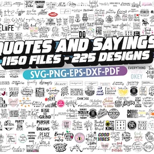 Motivational Svg Bundle, Quotes Svg, Sayings svg, Inspirational Bundle Svg, Funny Quotes Png, Funny Quotes cut files for cricut, Svg, Png