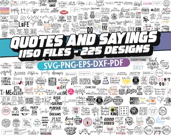 Motivational Svg Bundle, Quotes Svg, Sayings svg, Inspirational Bundle Svg, Funny Quotes Png, Funny Quotes cut files for cricut, Svg, Png