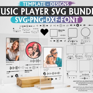 Music Player Svg, Acrilyc Song Art, Glass Music Player Svg, Cover Music Player Bundle, Cricut Design Vector Bundle, Song player svg, Svg,Png
