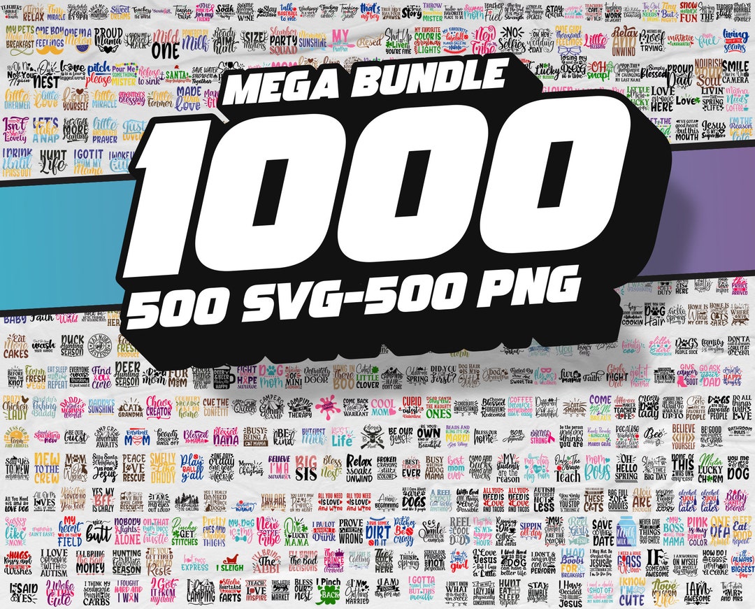 Digital Files Svg, Cricut, SVG Bundle 500+ Designs Silhouette Cut Files ...