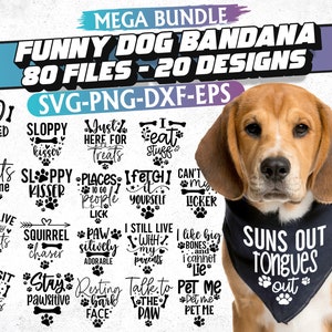 Lustiges Hundehalstuch SVG, lustiges svg-bundle, Hundemama, Haustier-Shirt-Svg, Hundeliebhaber svg, Hunde-Bundle svg, Hundezitat svg ---- SOFORTIGER DOWNLOAD ----
