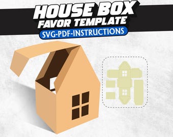 Modèle de boîte cadeau maison : boîte cadeau DIY (SVG, PDF, mode d'emploi)