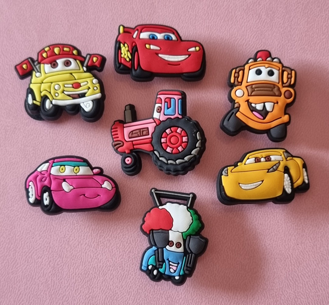 Set of 7 Disney Cars Croc Jibbitz Bundle Etsy