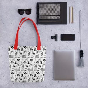 TVD Icon Tote Bag | Mystic Falls Tote | Vampire Lover Gift | TV Show Merchandise