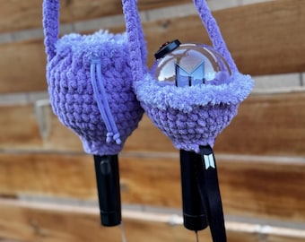 ARMY Bomb Light Stick Holder Bag – BTS Concert Crochet Sling Bag