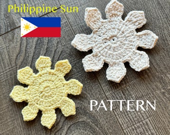 フィリピンスターかぎ針編みパターン | デジタルダウンロードまたは印刷可能なパターンのみ | Team Mesi Studio