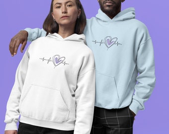 バンタン ハートビート ユニセックス ヘビーブレンド フード付きスウェットシャツ