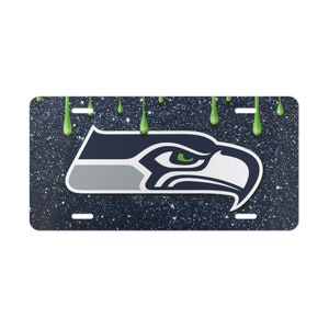 Nummernschild / Nummernschild aus Aluminium “Seattle Seahawks Nummernschild”.