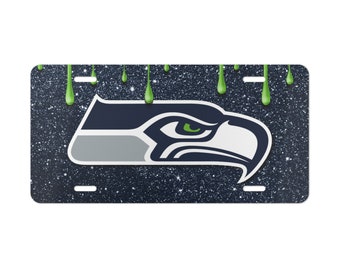 Aluminum Vanity License Plate. Seattle Seahawks Vanity License Plate.