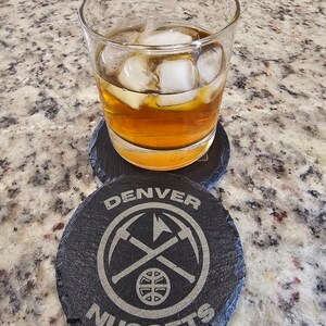 Denver Nuggets Slate Coaster  (Set of 6) gift.