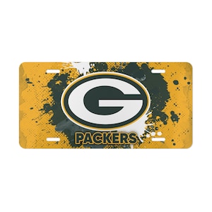 Green Bay Packers Vanity Nummernschild für Football Fan. Packers Aluminium Eitelkeitsschild Geschenk.