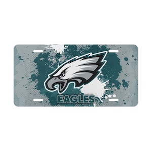 Placa Vanity do Philadelphia Eagles para fã de futebol. Placa de vaidade de alumínio Eagles para torcedor de futebol.