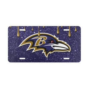 Aluminum Vanity License Plate. Baltimore Ravens Vanity License Plate.