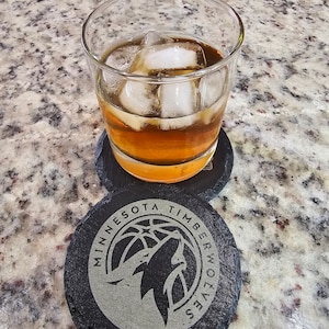 Minnesota Timberwolves Slate Coaster (Set of 6) gift.