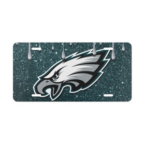 Placa de carro em alumínio. Placa Vanity do Philadelphia Eagles.