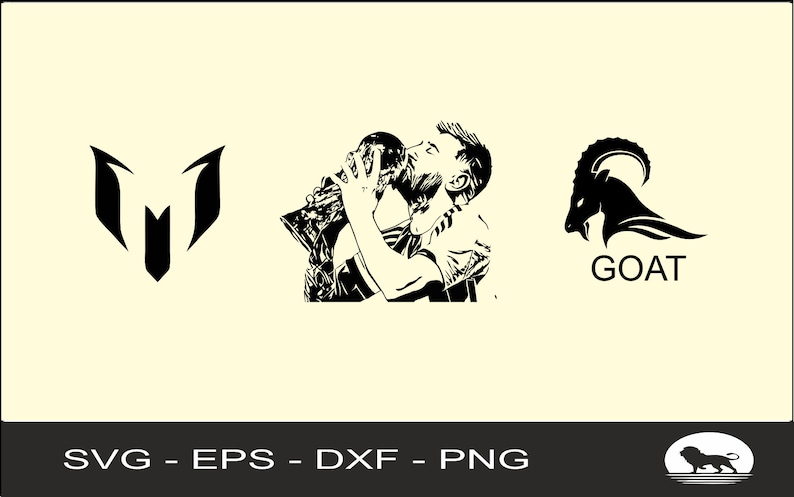 Messi SVG, cabra, leo, Png Eps Dxf Digital Clipart, word cup, argentina ...