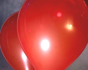Crystal Qualatex 16&quot; Latex Balloons - Unopened Bag - Red - 50 ct