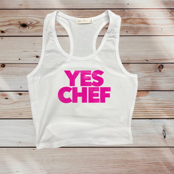 YES CHEF cropped tank top