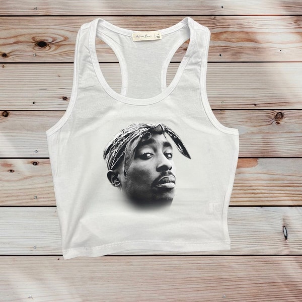 2pac cropped tank top