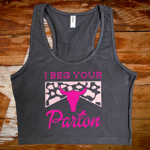 I Bet Your Parton Cropped Tank Top
