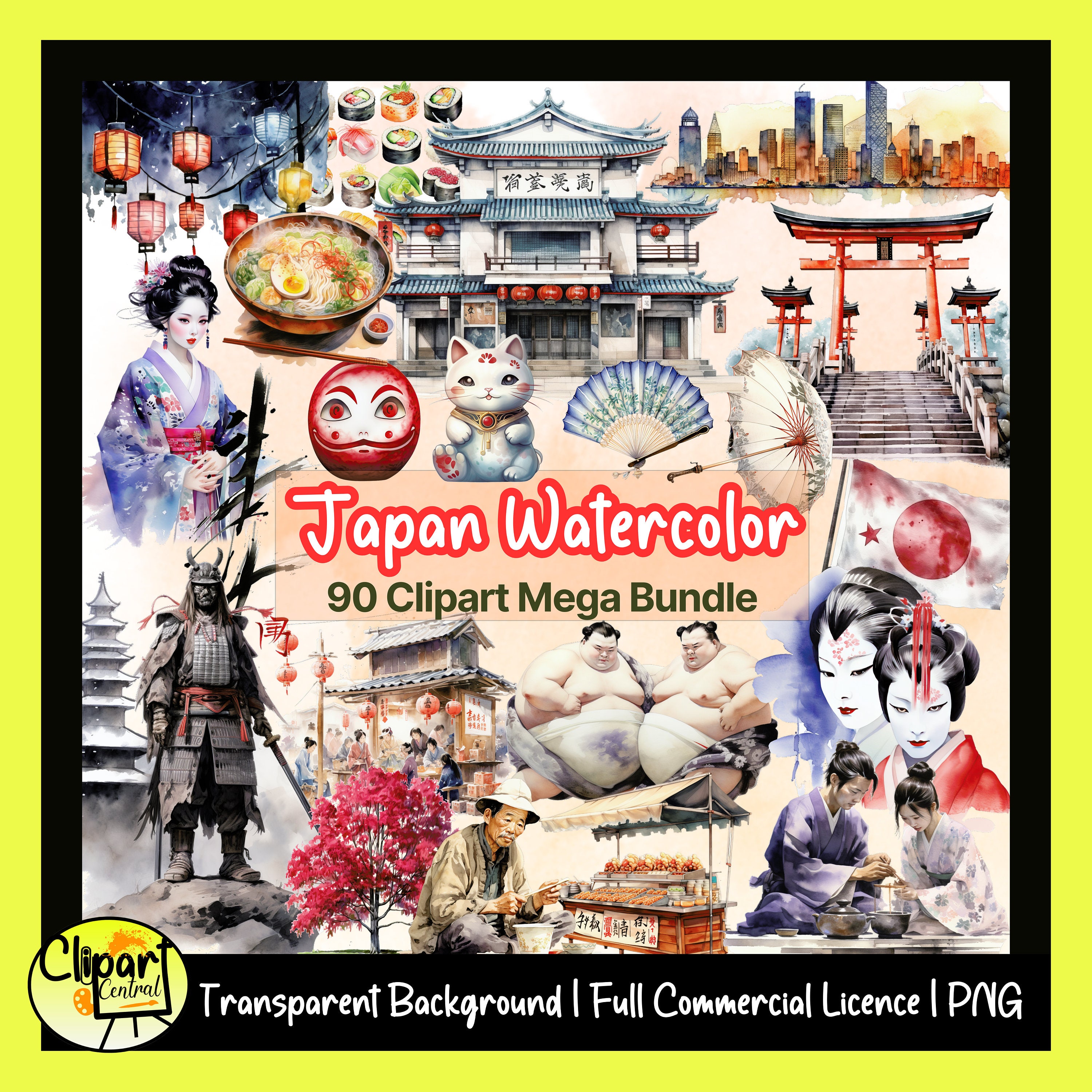 12 Color Traditional Japanese Watercolor Large (WC215) - 031248017628
