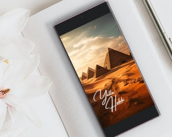 Yalla Habibi Phone Wallpaper, Let's Go My Love, Digital Download