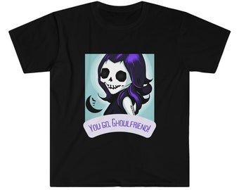 You go Ghoulfriend, Funny Halloween shirt, Women's Halloween shirt, Men's Halloween shirt, Unisex Softstyle T-Shirt, Plus Size Halloween