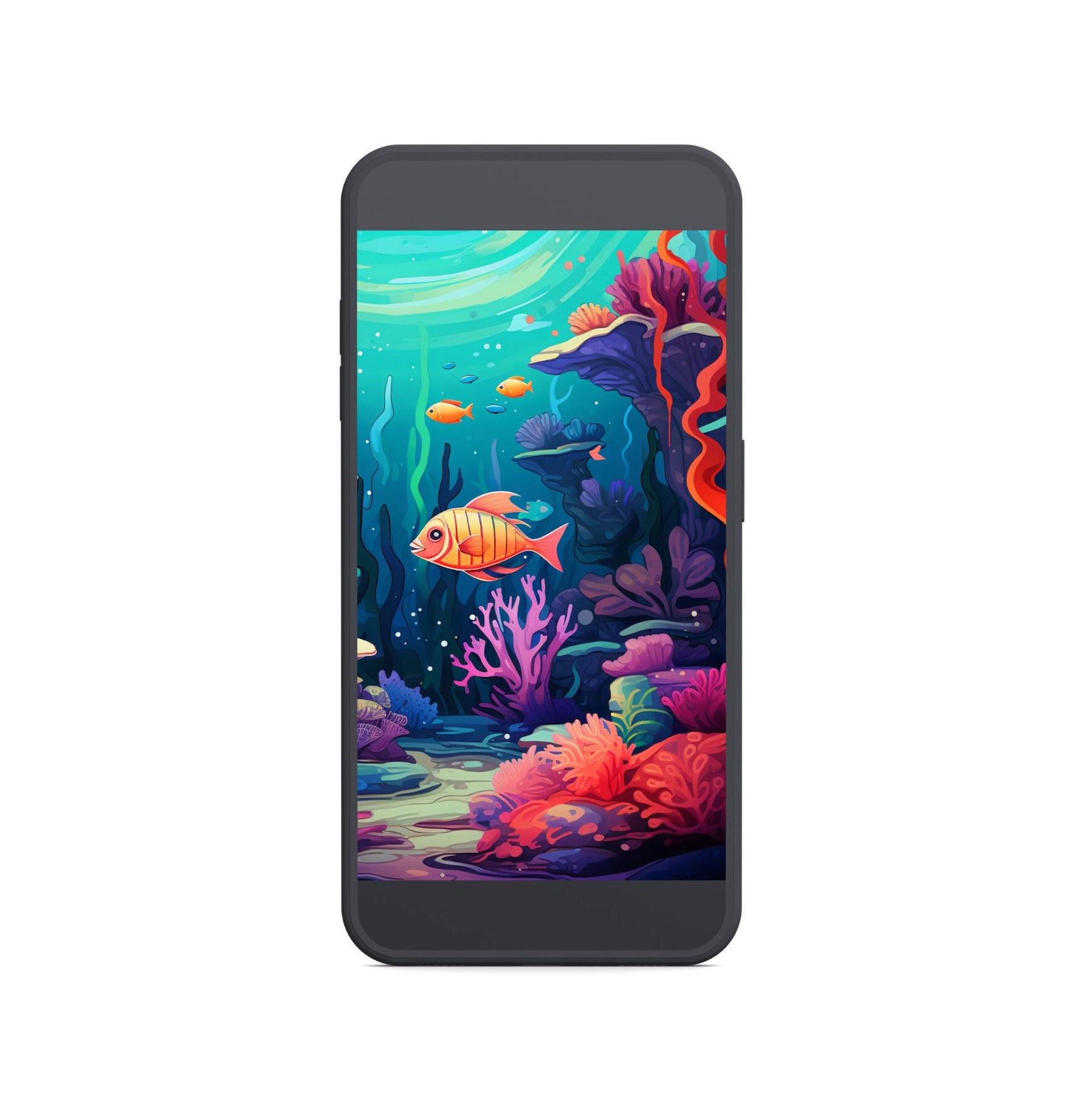 Under the Sea Phone Wallpaper Digital Download Etsy